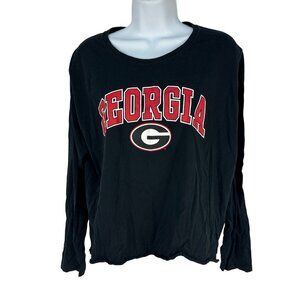 Fanatics Georgia Bulldogs Long Sleeve Shirt Black XL NCAA Official Apparel